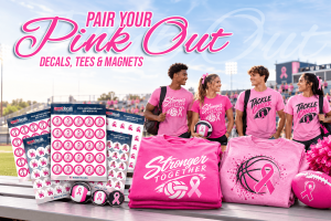 Pair Your Pink Out: Matching Breast Cancer Awareness Decals, Tees, and Magnets
