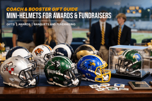 Coach & Booster Gift Guide: Mini-Helmets as Awards, Trophies, or Fundraisers
