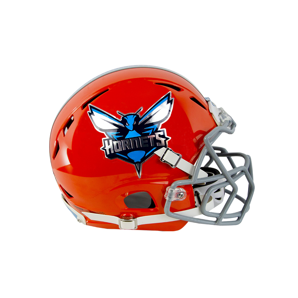 chrome football helmet wrap Ohio Bobcats Stick-On Decal seasonlong adhesion We went chrome crazy on