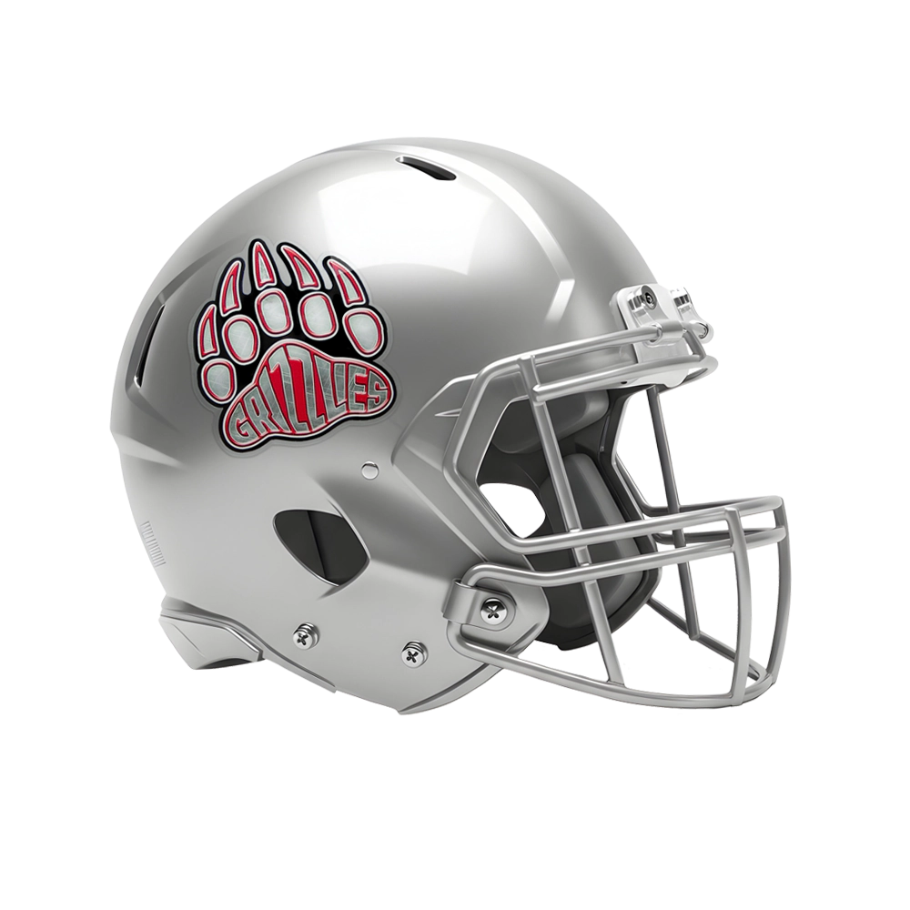5" Silver Chrome Football Helmet Stripe Decal – Full Size – Made In USA