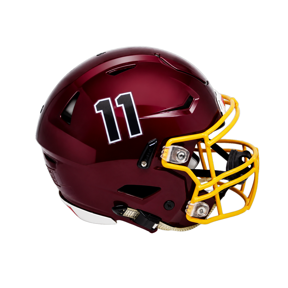 custom football helmets with number RipKings Premium Player Helmet Stickers Starter Pack (12 our stick Chicago Bears GSH Schutt XP
