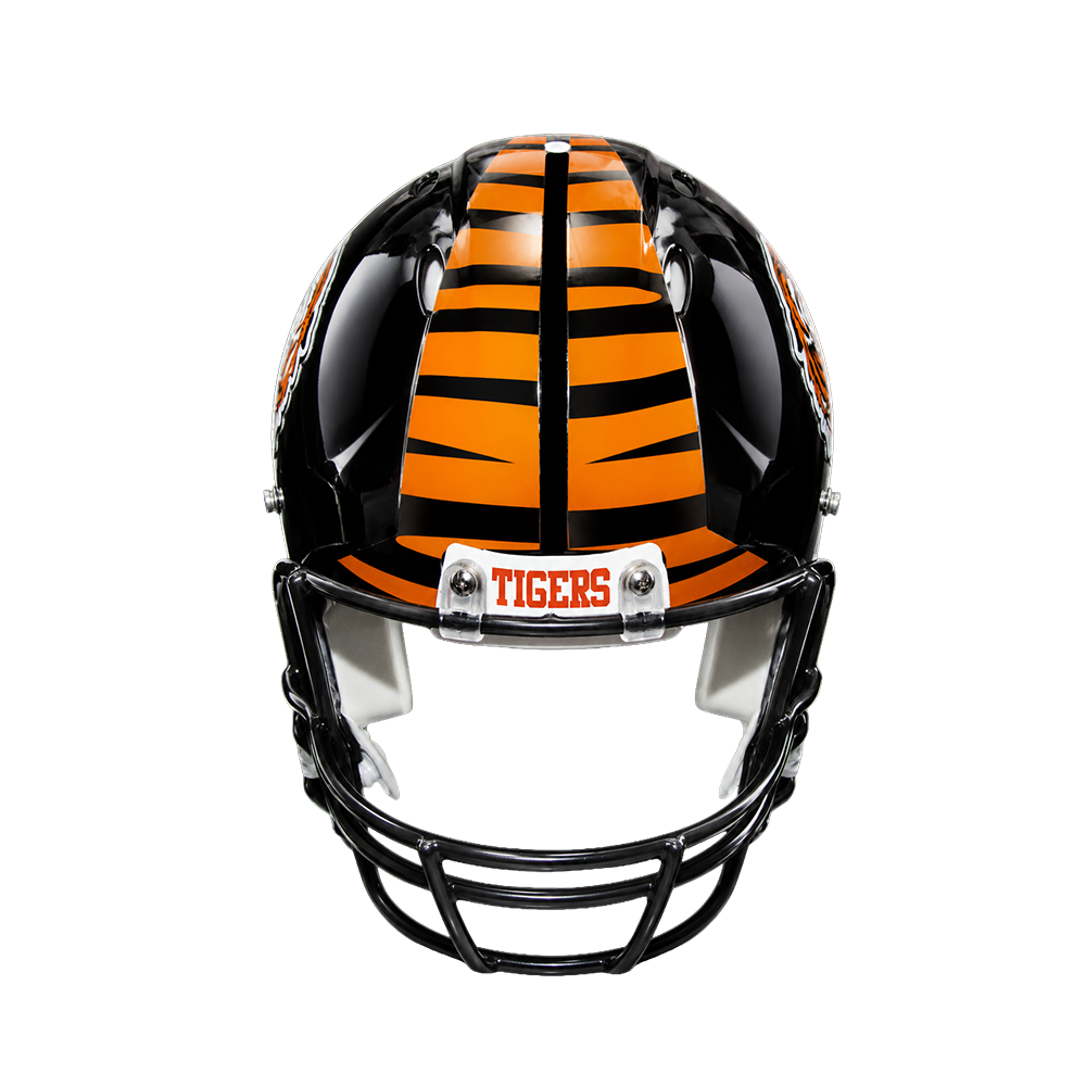 fire football helmet stripes Triple Trim Firehouse Pride Transform your helmet with Sportdecals Specialty Tiger Stripes Sportdecals HDHD Split Tapered Helmet