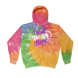 Tie-Dyed Pullover Hoodie