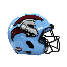 black blue and chrome football helmet Boise State Broncos Mini Speed liner protection Cascade XRS Pro Helmet (New)