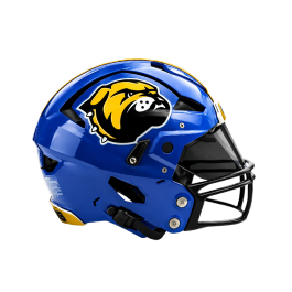 blue and yellow football helmet Riddell Los Angeles Rams Pocket Pro Speed 2020 It is not to be used for play Used Schutt F7 FB Helmet