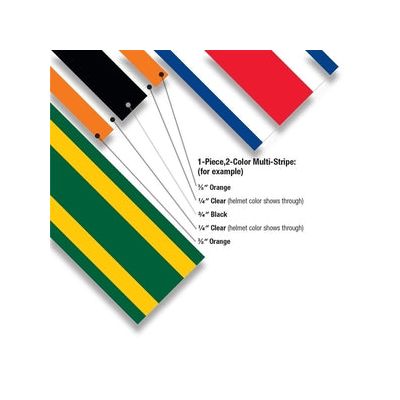 Multi-Color Helmet Stripes