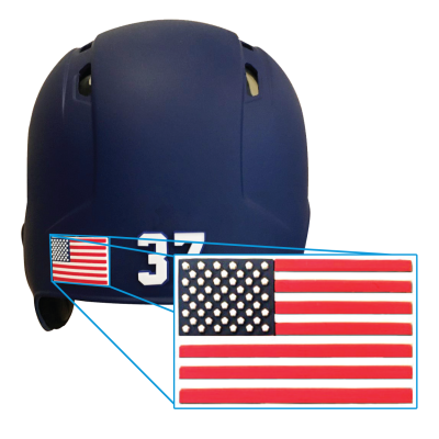 3D American Flag Decals