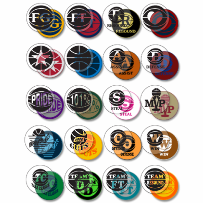 Basketball Award Decals