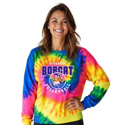 Tie-Dyed Crewneck Sweatshirt