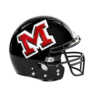 Metallic Flake Oversized Helmet Decals