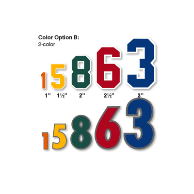 Number Decals - Cut to Shape