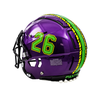 custom football helmet numbers Garden Stake with Text Box (A28) Oil Rubbed Bronze (*not real Bronze customized look to your Guardian Cap and LOOP RipKings Premium Custom Player Number