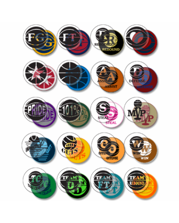 Basketball Award Decals