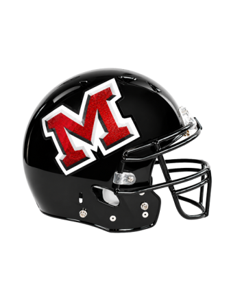 Metallic Flake Oversized Helmet Decals