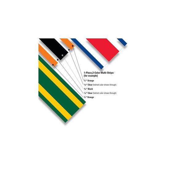 Multi-Color Helmet Stripes