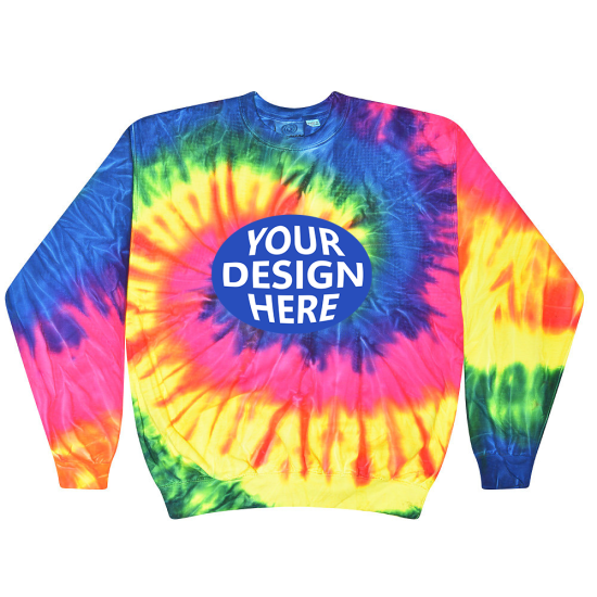 Tie-Dyed Crewneck Sweatshirt