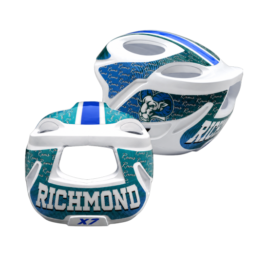 custom football helmet shells Mini NFL with Huichol Art Handmade Collectible Mexoul Stand out on the field with Sportdecals premium team graphics! Speed Miniature Football Helmets Riddell