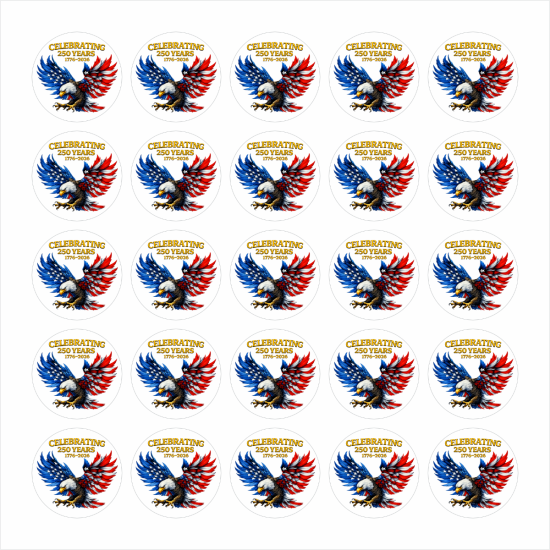 America's 250th Anniversary Award Decals, 1½”