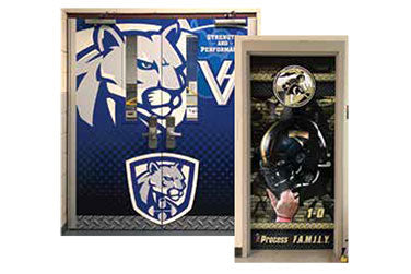 Enhance Your Locker Room with a Vinyl Door Wrap
