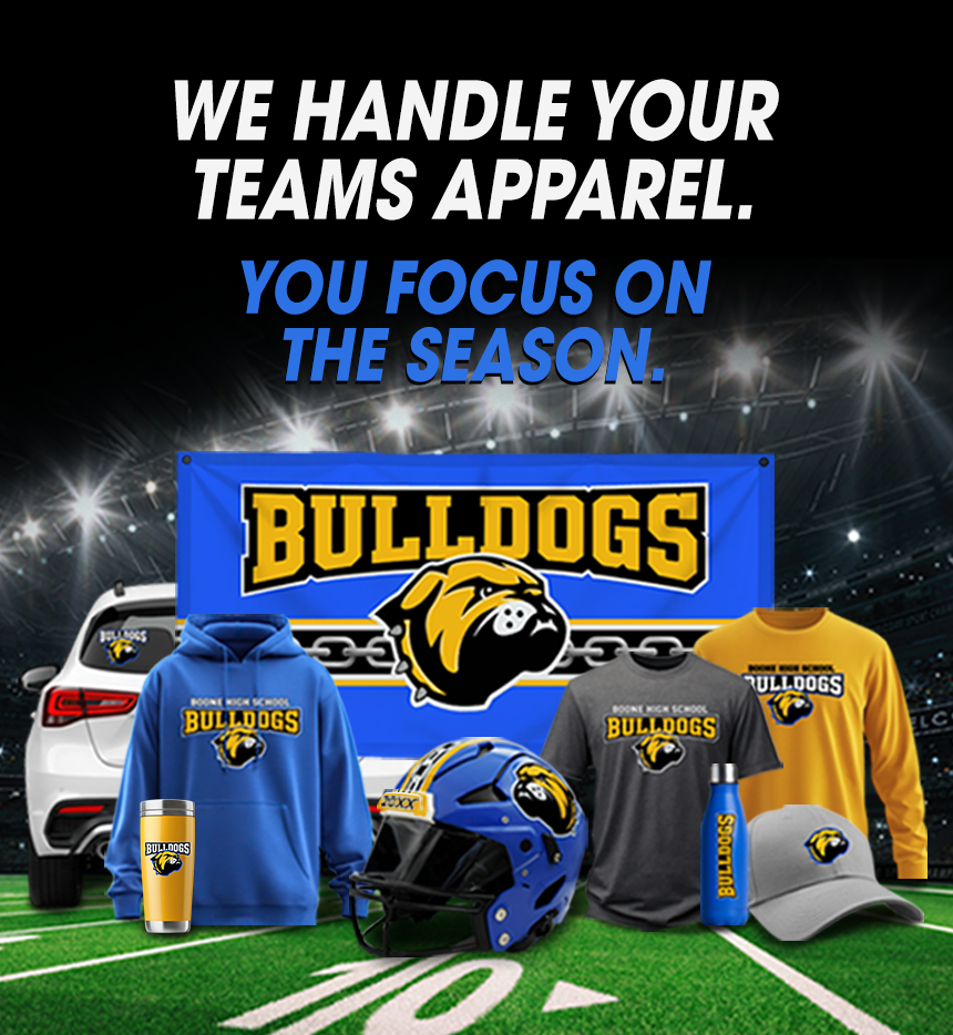We handle your teams apparel. You focus on the season. Custom design to delivery, we make it easy.