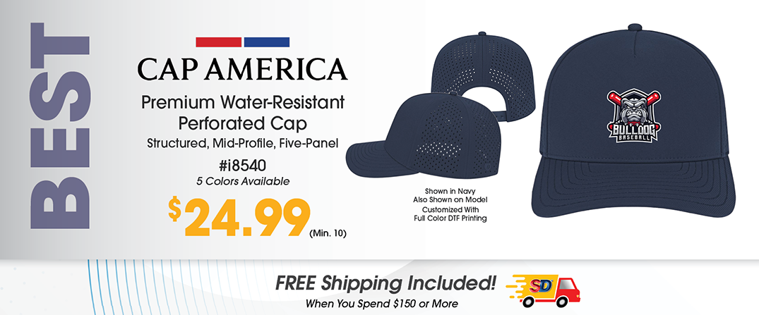 Premium Water-Resistant Perforated Cap with Full-Color Decoration