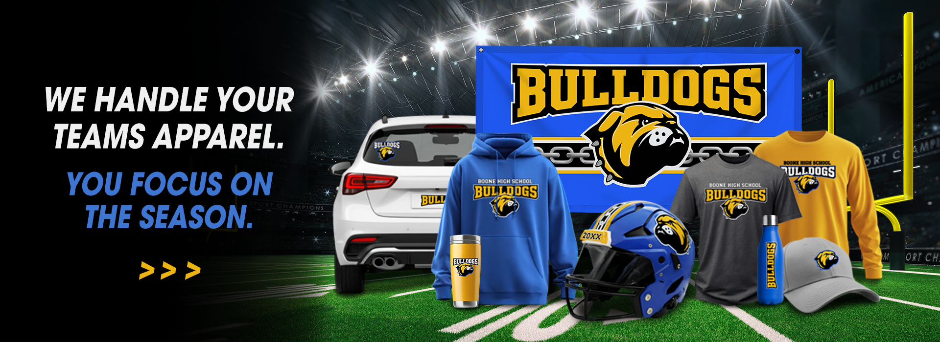We handle your teams apparel. You focus on the season. Custom design to delivery, we make it easy.